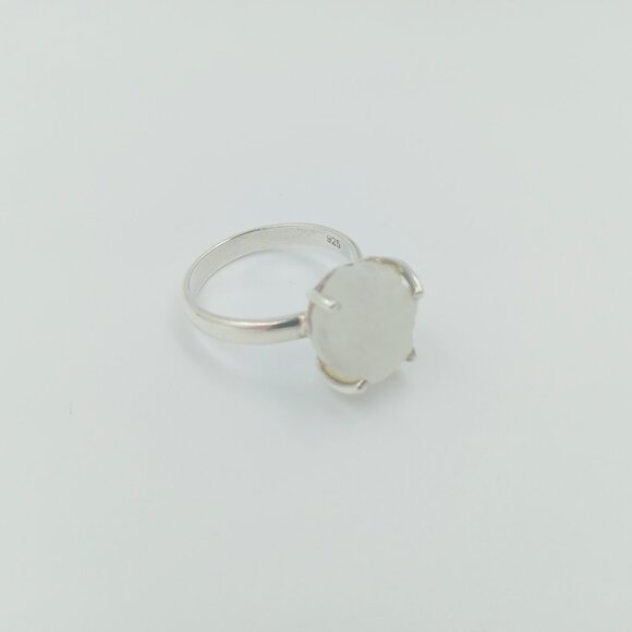 Sterling Silver Raw Rock Crystal Quartz - Picture 8 of 14